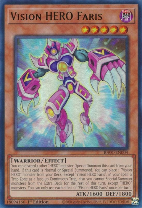 Vision HERO Faris [RA01-EN004] Ultra Rare - for just $0.15! 
