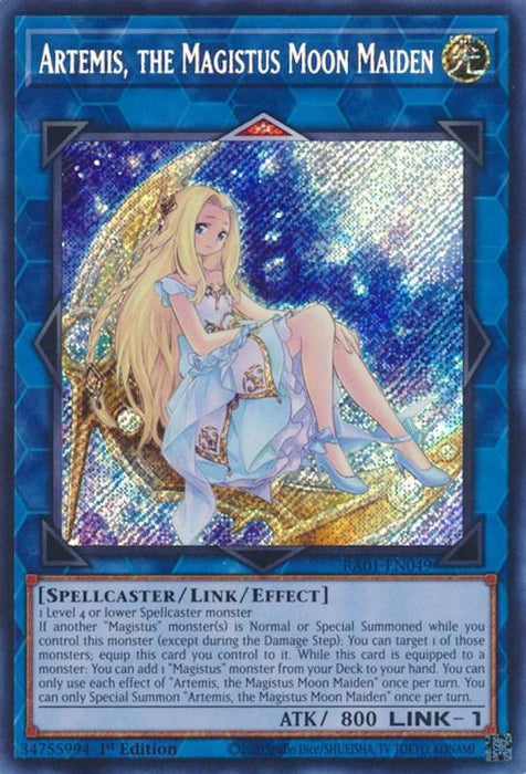 Artemis, the Magistus Moon Maiden [RA01-EN049] Secret Rare - for just $0.15! 