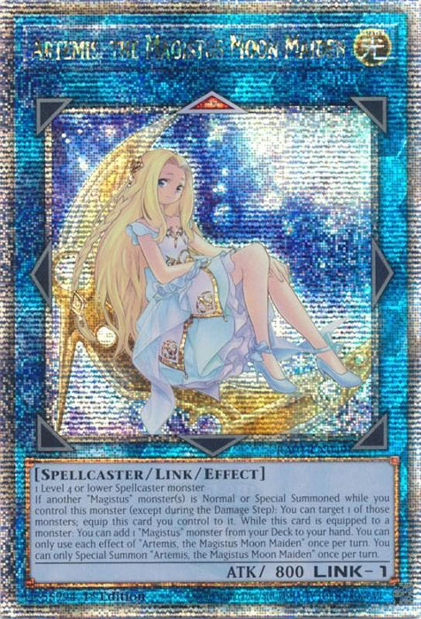 Artemis, the Magistus Moon Maiden [RA01-EN049] Quarter Century Secret Rare - for just $6.10! 