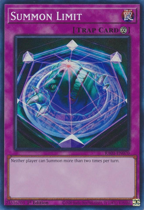 Summon Limit [RA01-EN070] Super Rare - for just $0.10! 