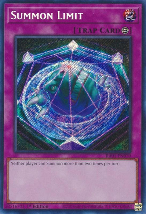 Summon Limit [RA01-EN070] Secret Rare - for just $0.10! 