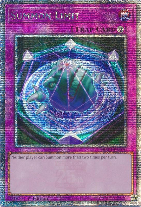Summon Limit [RA01-EN070] Quarter Century Secret Rare - for just $0.85! 