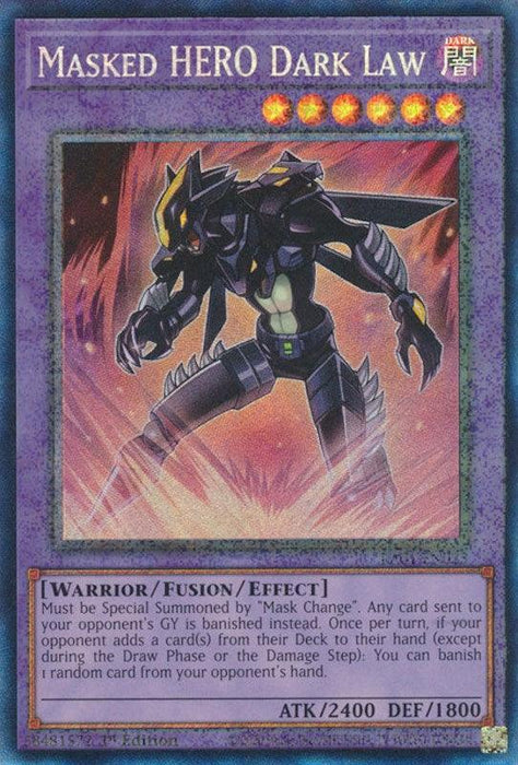Masked HERO Dark Law [RA01-EN025] Prismatic Collector's Rare - for just $0.35! 