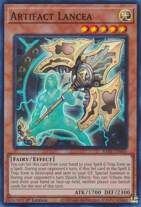 Artifact Lancea [RA01-EN006] Super Rare - for just $0.15! 