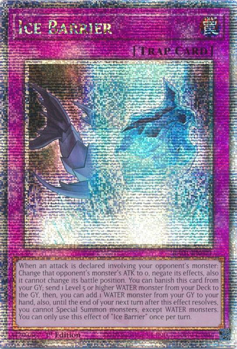 Ice Barrier [RA01-EN071] Quarter Century Secret Rare - for just $1! 