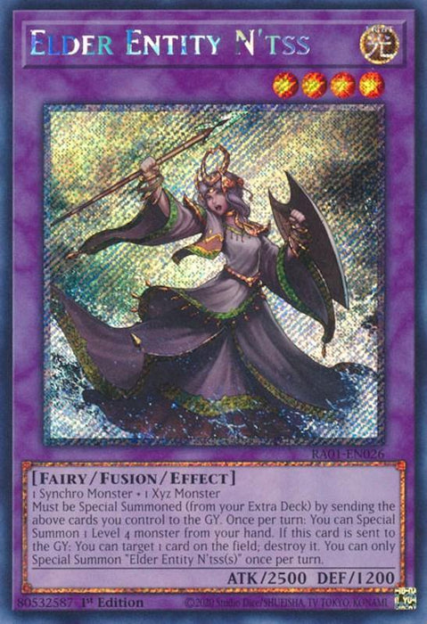 Elder Entity N'tss [RA01-EN026] Platinum Secret Rare - for just $0.75! 