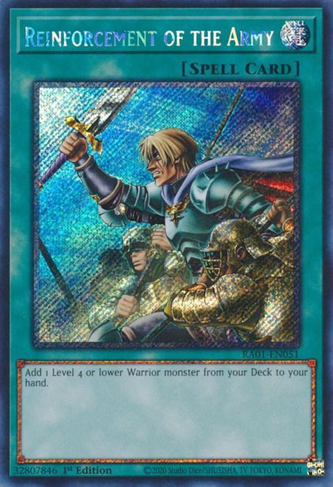 Reinforcement of the Army [RA01-EN051] Platinum Secret Rare - for just $1.85! 