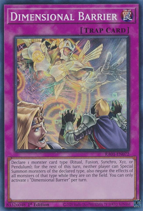 Dimensional Barrier [RA01-EN072] Super Rare - for just $0.15! 