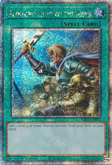 Reinforcement of the Army [RA01-EN051] Quarter Century Secret Rare - for just $7.45! 
