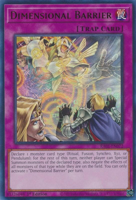 Dimensional Barrier [RA01-EN072] Ultra Rare - for just $0.10! 