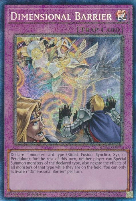 Dimensional Barrier [RA01-EN072] Prismatic Collector's Rare - for just $0.70! 