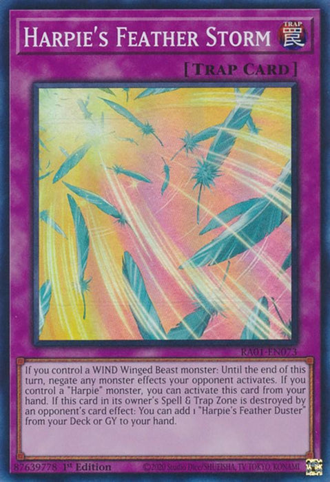Harpie's Feather Storm [RA01-EN073] Super Rare - for just $0.15! 