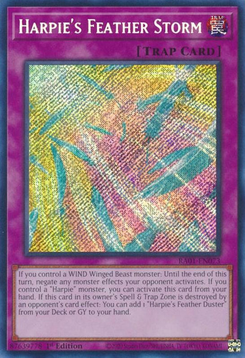 Harpie's Feather Storm [RA01-EN073] Secret Rare - for just $0.25! 