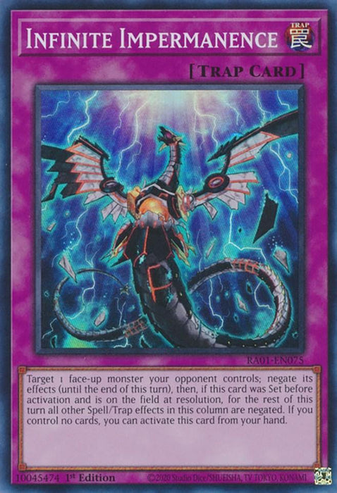Infinite Impermanence [RA01-EN075] Super Rare - for just $0.80! 