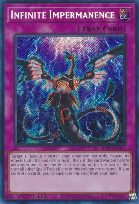 Infinite Impermanence [RA01-EN075] Secret Rare - for just $1.70! 