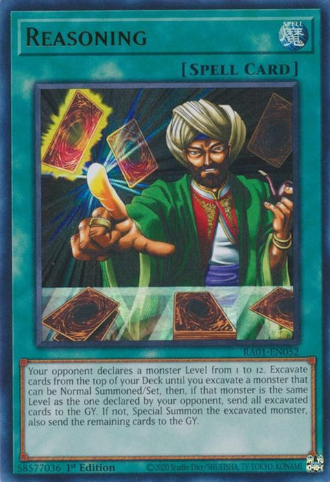 Reasoning [RA01-EN052] Ultra Rare - for just $0.10! 