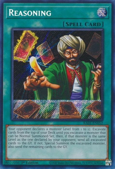 Reasoning [RA01-EN052] Secret Rare - for just $0.15! 
