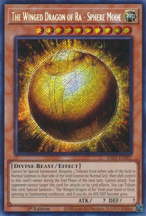 The Winged Dragon of Ra - Sphere Mode [RA01-EN007] Secret Rare - for just $0.85! 