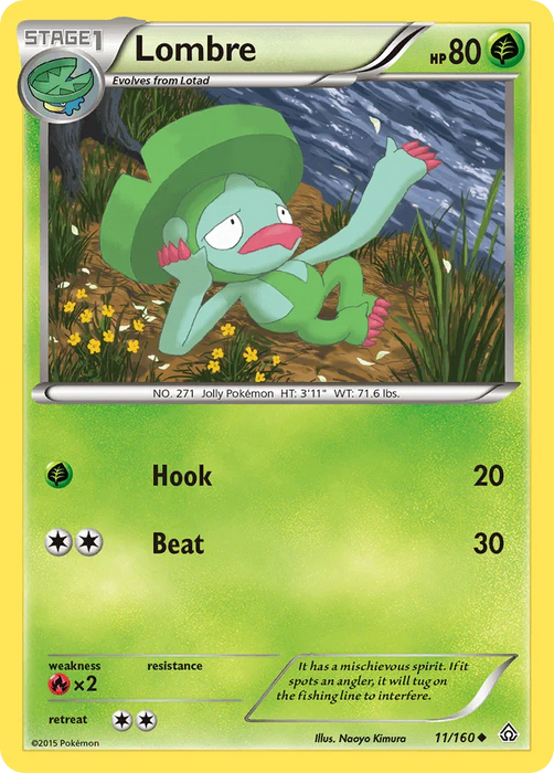 Lombre (11/160) [XY: Primal Clash] - for just $0.10! 