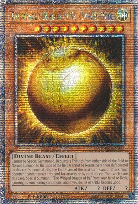The Winged Dragon of Ra - Sphere Mode [RA01-EN007] Quarter Century Secret Rare - for just $6.60! 