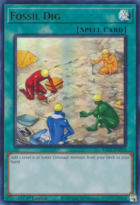 Fossil Dig [RA01-EN053] Ultra Rare - for just $0.15! 