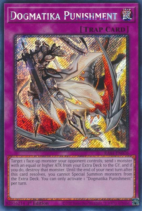 Dogmatika Punishment [RA01-EN076] Platinum Secret Rare - for just $0.40! 