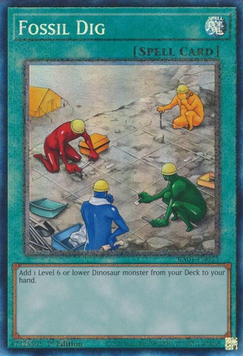 Fossil Dig [RA01-EN053] Prismatic Collector's Rare - for just $0.35! 