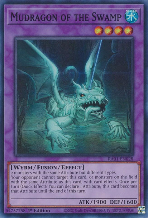 Mudragon of the Swamp [RA01-EN028] Super Rare - for just $0.20! 
