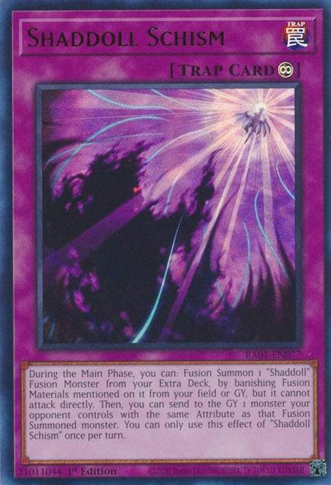 Shaddoll Schism [RA01-EN077] Ultra Rare - for just $0.10! 