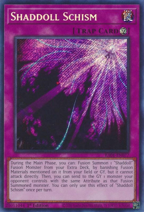 Shaddoll Schism [RA01-EN077] Secret Rare - for just $0.10! 