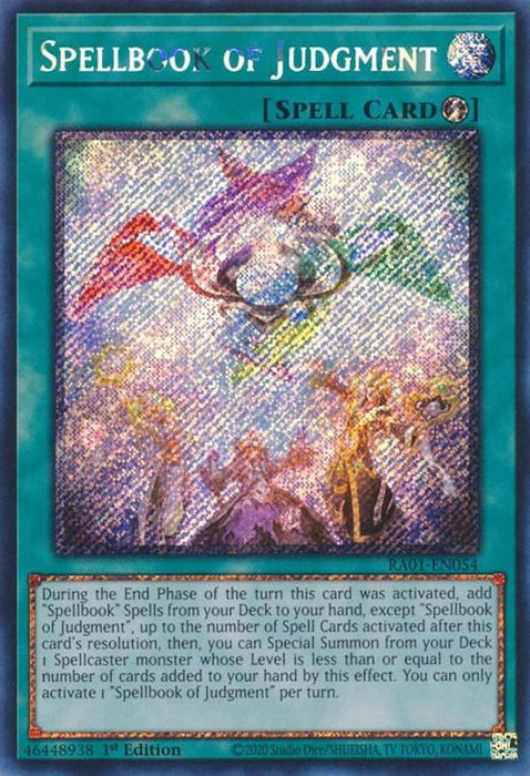 Spellbook of Judgment [RA01-EN054] Platinum Secret Rare - for just $0.20! 