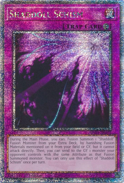 Shaddoll Schism [RA01-EN077] Quarter Century Secret Rare - for just $1.30! 