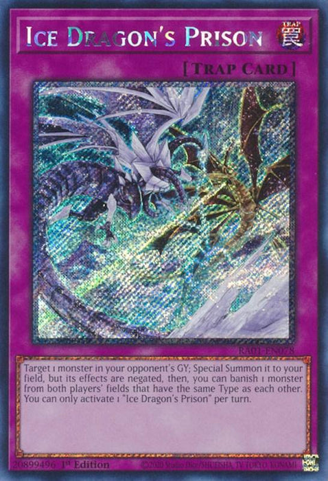 Ice Dragon's Prison [RA01-EN078] Platinum Secret Rare - for just $0.35! 