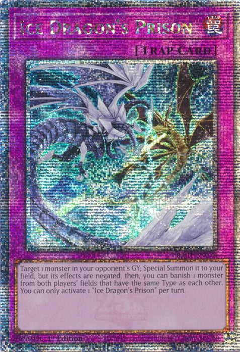Ice Dragon's Prison [RA01-EN078] Quarter Century Secret Rare - for just $1.80! 