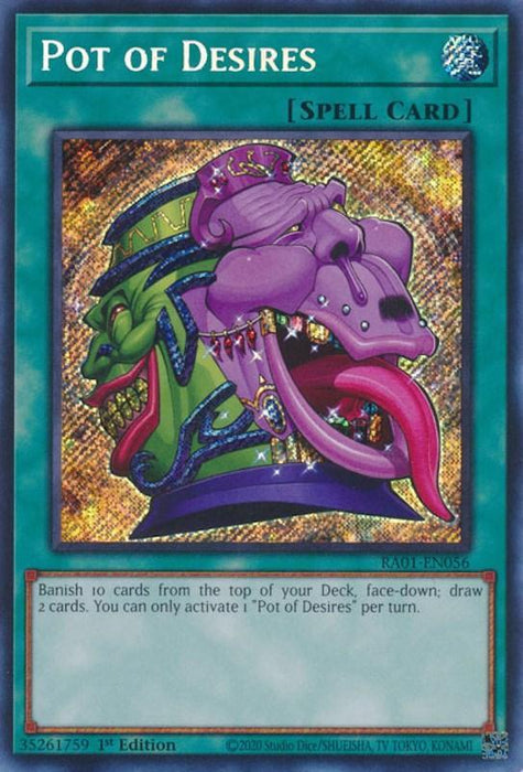 Pot of Desires [RA01-EN056] Secret Rare - for just $0.60! 