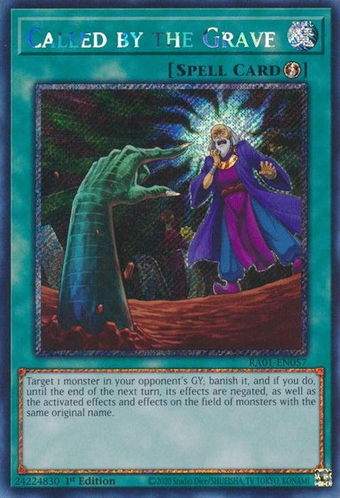 Called by the Grave [RA01-EN057] Platinum Secret Rare - for just $2.80! 