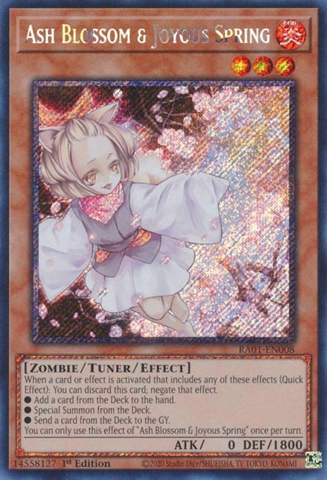 Ash Blossom & Joyous Spring [RA01-EN008] Platinum Secret Rare - for just $4.85! 