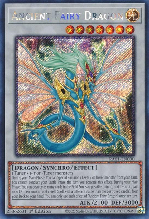 Ancient Fairy Dragon [RA01-EN030] Platinum Secret Rare - for just $1.05! 