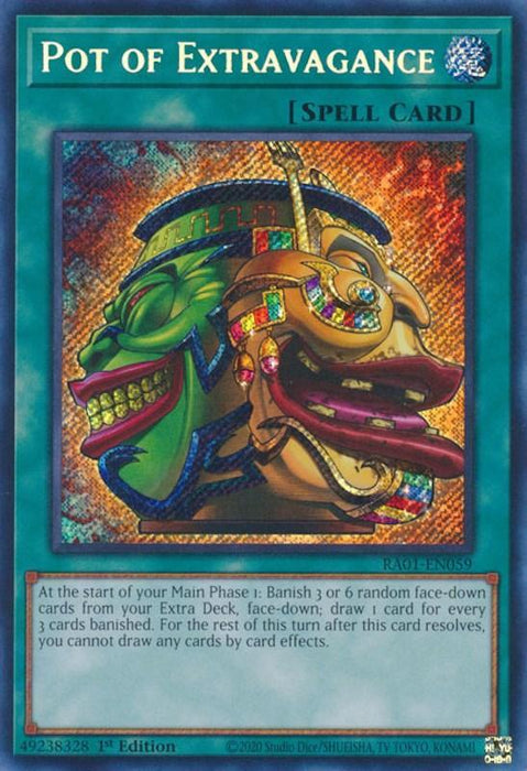 Pot of Extravagance [RA01-EN059] Secret Rare - for just $0.65! 