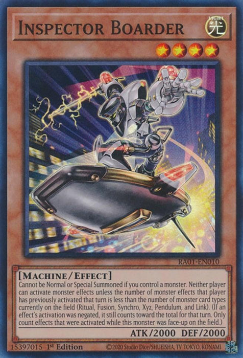 Inspector Boarder [RA01-EN010] Super Rare - for just $0.10! 