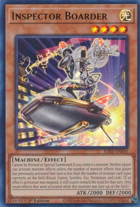 Inspector Boarder [RA01-EN010] Ultra Rare - for just $0.10! 