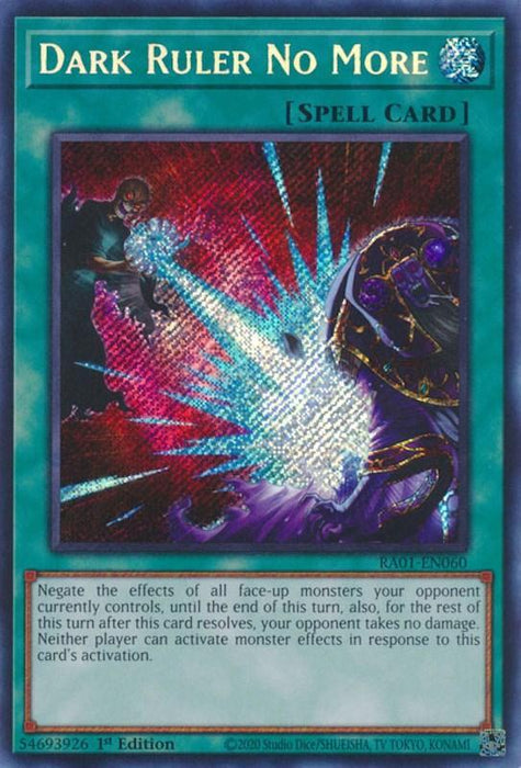 Dark Ruler No More [RA01-EN060] Secret Rare - for just $0.75! 