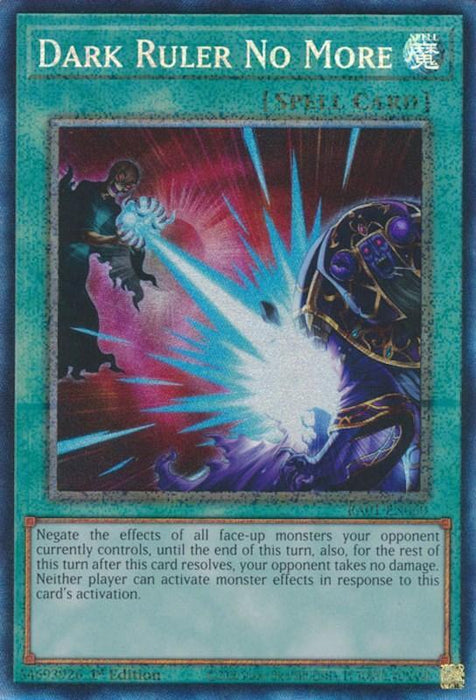 Dark Ruler No More [RA01-EN060] Prismatic Collector's Rare - for just $0.95! 