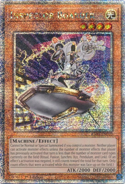 Inspector Boarder [RA01-EN010] Quarter Century Secret Rare - for just $1! 