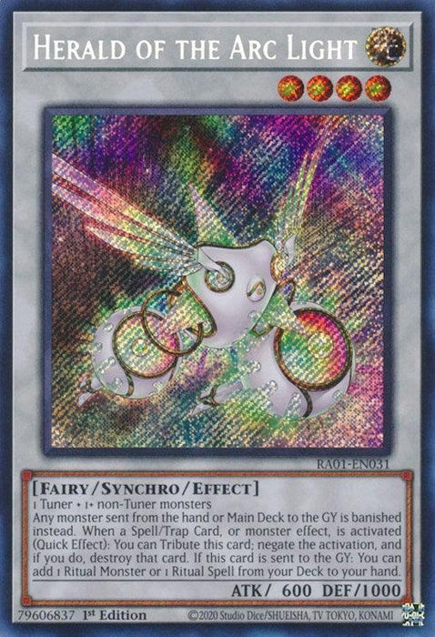 Herald of the Arc Light [RA01-EN031] Secret Rare - for just $0.15! 