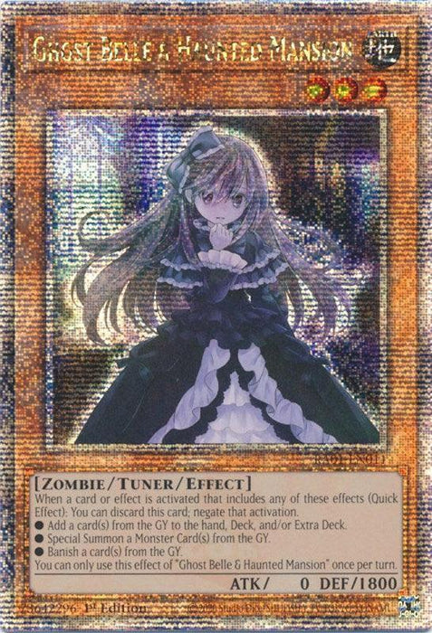Ghost Belle & Haunted Mansion [RA01-EN011] Quarter Century Secret Rare - for just $15.95! 
