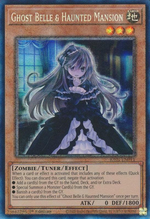 Ghost Belle & Haunted Mansion [RA01-EN011] Prismatic Collector's Rare - for just $2.90! 