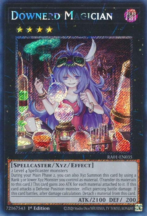 Downerd Magician [RA01-EN035] Platinum Secret Rare - for just $0.30! 