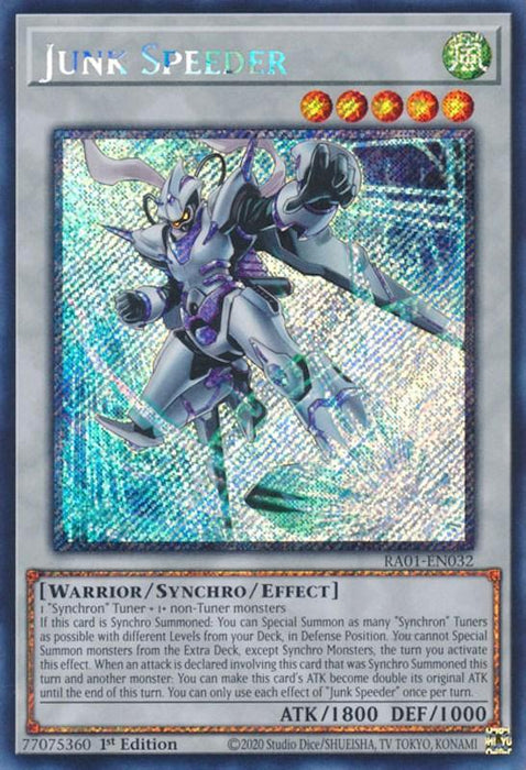 Junk Speeder [RA01-EN032] Platinum Secret Rare - for just $0.25! 