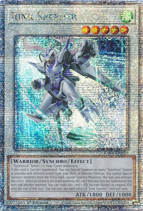 Junk Speeder [RA01-EN032] Quarter Century Secret Rare - for just $2.30! 
